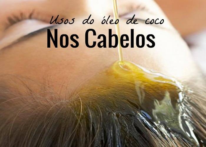 óleo de coco nos cabelos
