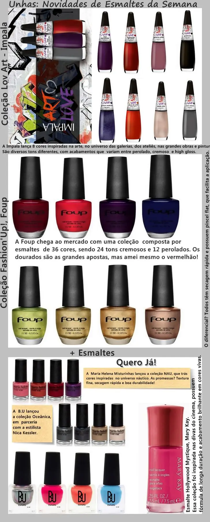 Novidades de esmaltes maio 2013 - impala