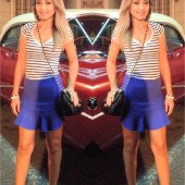 Look do dia: Saia Peplum e Blusinha Listrada!