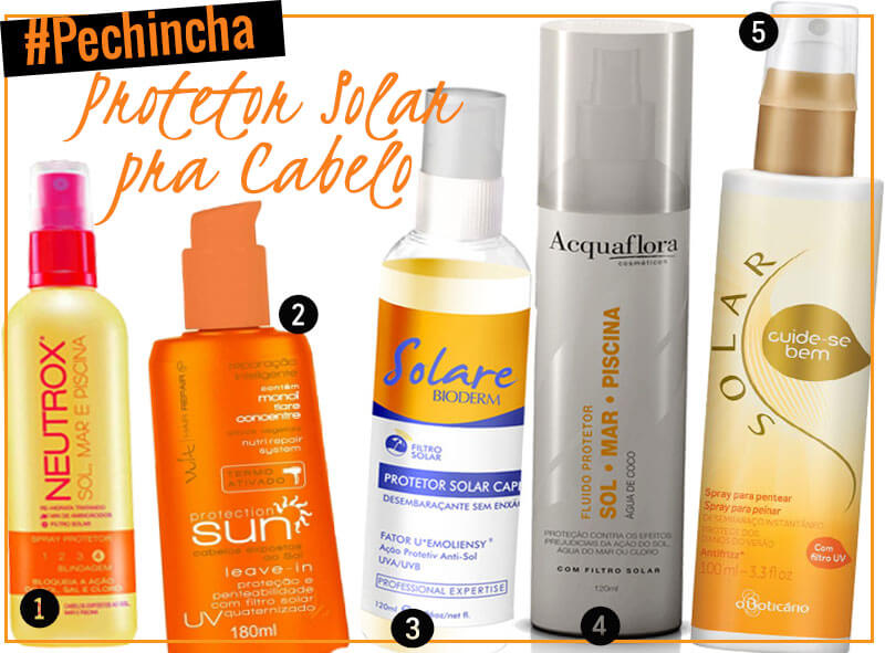 protetor solar para cabelo