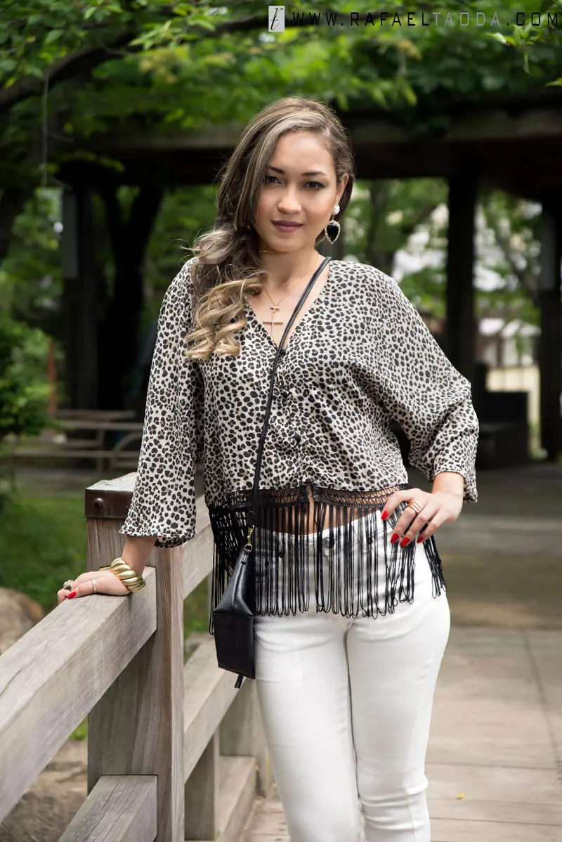look branco animal print