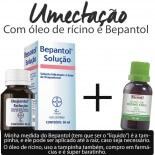 Umectação com Óleo de Rícino e Bepantol