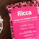 Lenços de limpeza facial Ricca