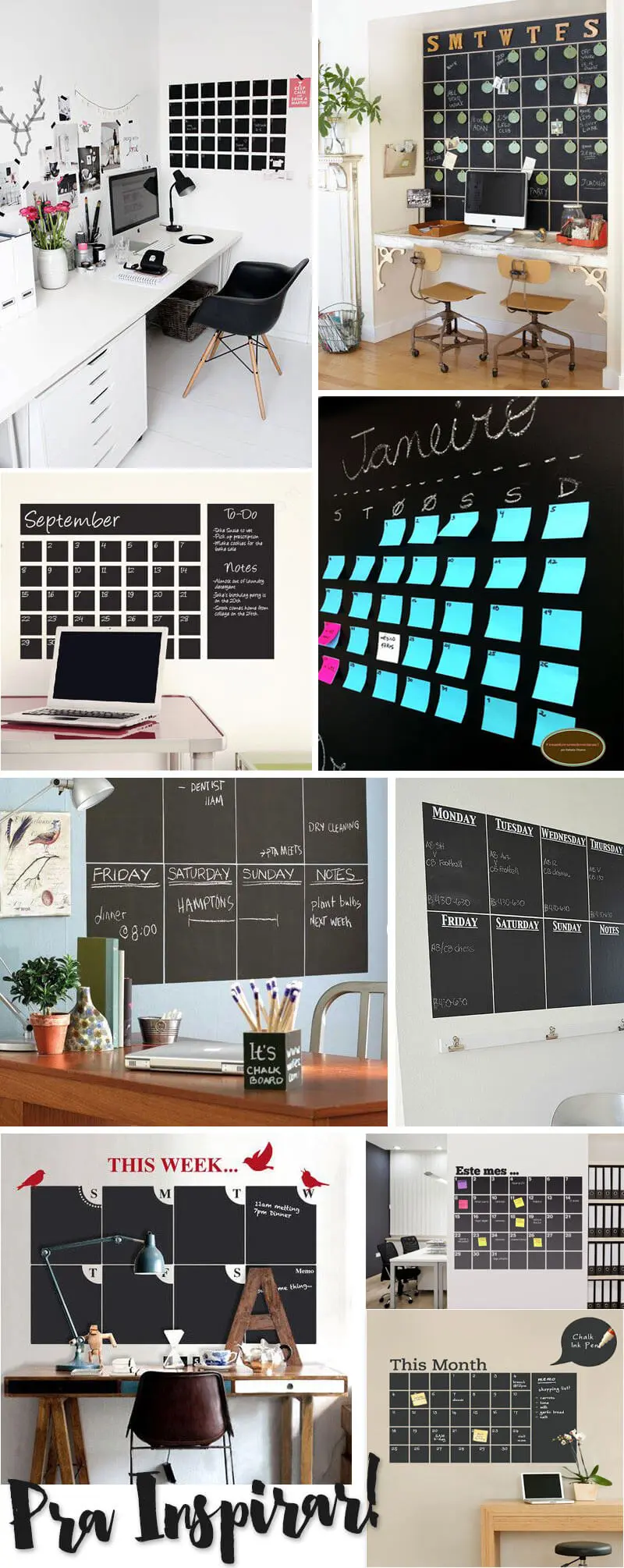 calendário de parede estilo lousa papel contact juro valendo