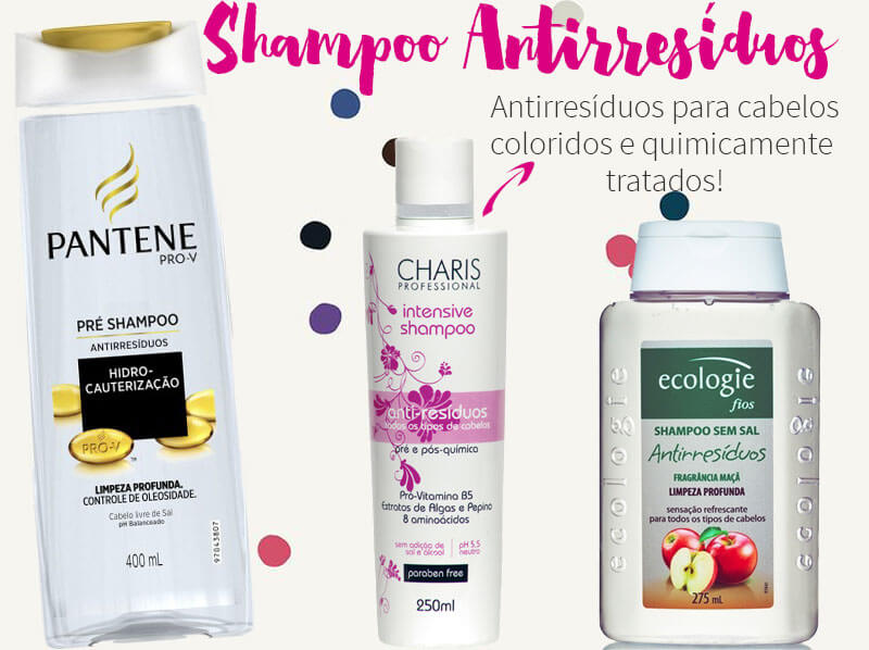 shampoo antirresíduos detox pré shampoo esfoliante diferenças