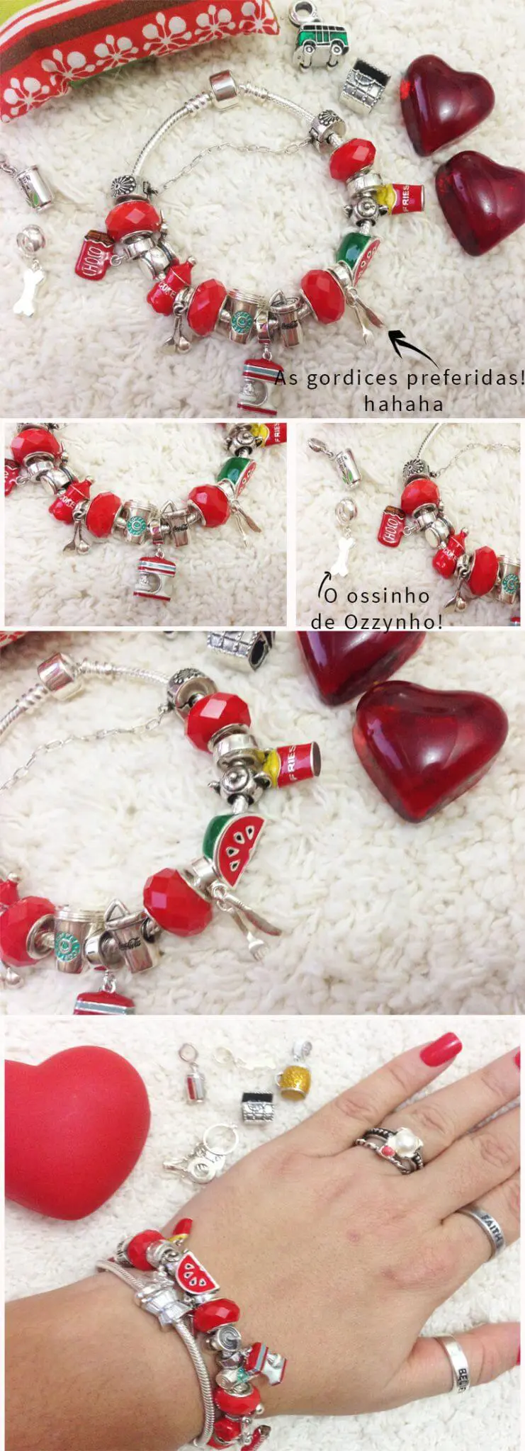 pulseira de berloque amo berloque juro valendo