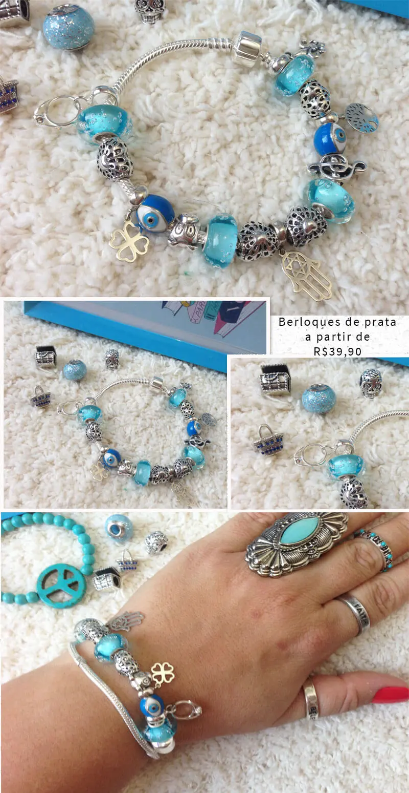 E se a sua pulseira é da Vivara, Pandora ou de qualquer outra marca, não tem problema, porque os berloques da Amo Berloque são compatíveis com todas as marcas.