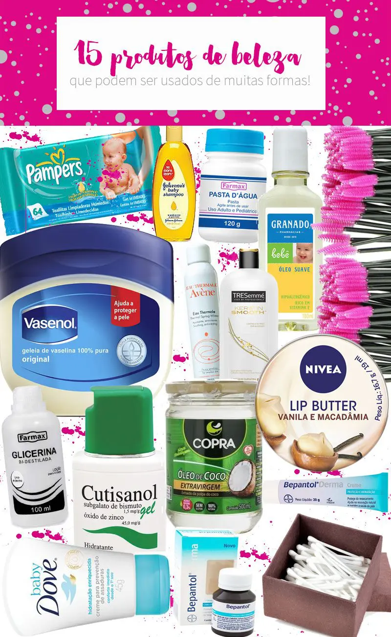 15 produtos de beleza que podem usados de muitas formas juro valendo