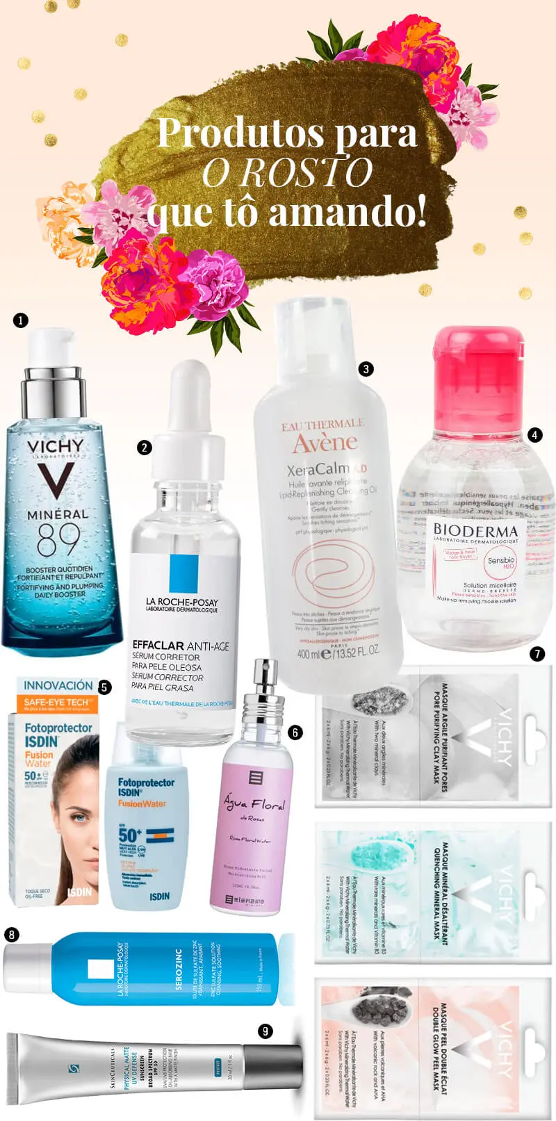 produtos para o rosto
