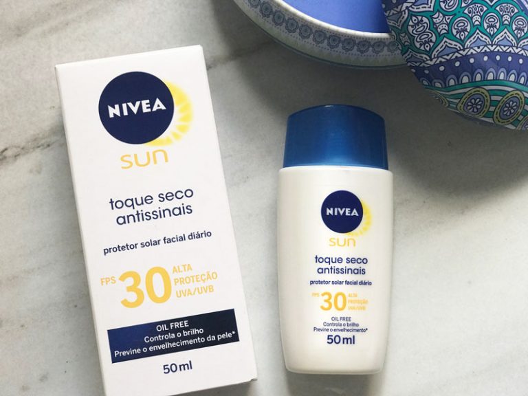 Nivea Toque Seco Antissinais FPS Protetor Solar Facial Juro Valendo