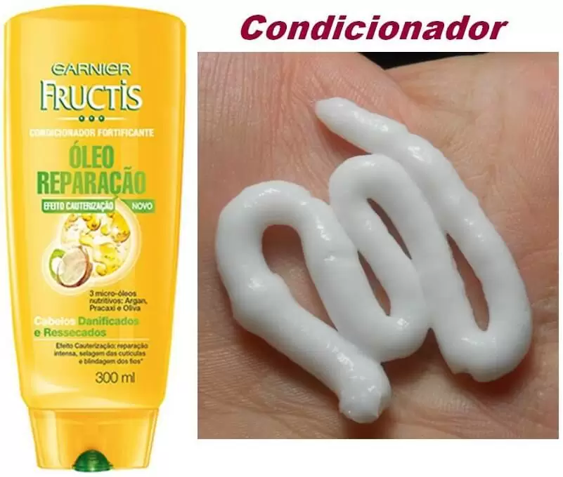 Shampoo e Condicionador Óleo Reparação Efeito Cauterização - Garnier