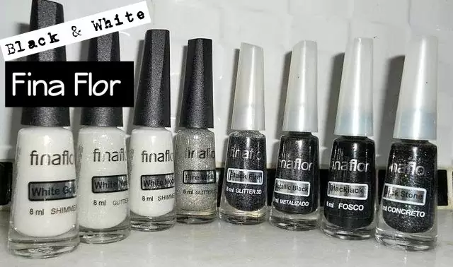 coleção black white fina flor