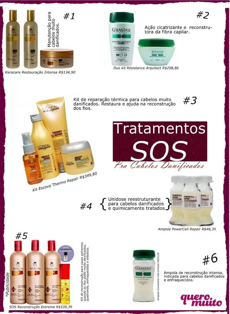 tratamento cabelos danificados