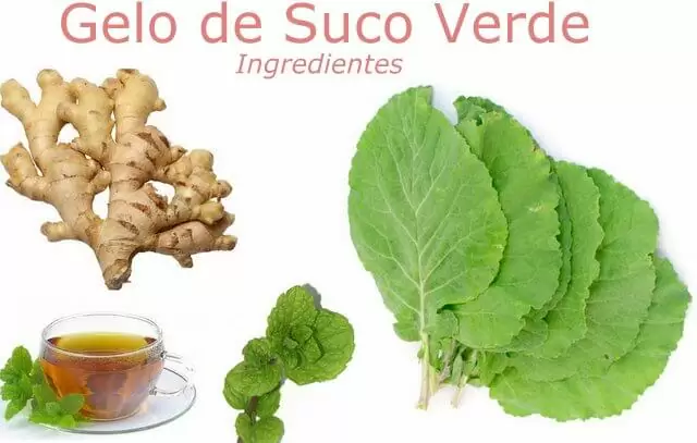 gelo de suco verde