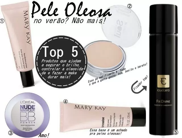 Produtos de Maquiagem Que Seguram a Oleosidade No Verão