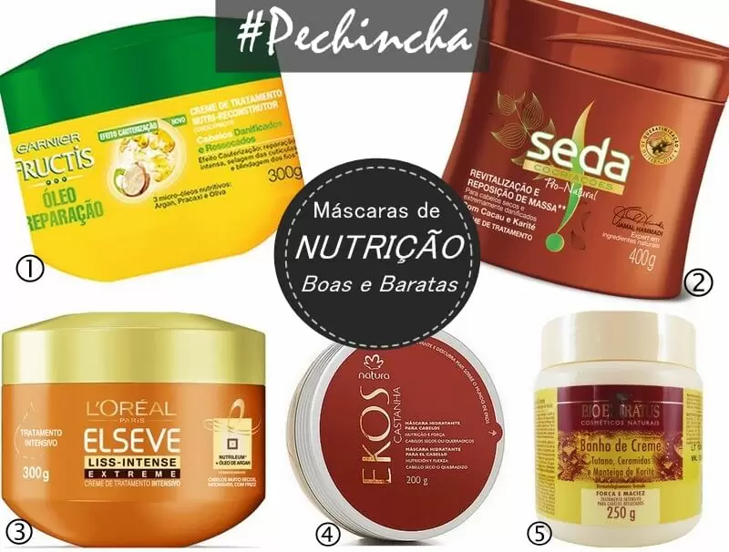máscaras de nutrição boas e baratas