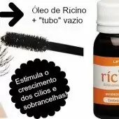 Máscara de Óleo de Rícino Nos Cílios e Sobrancelhas