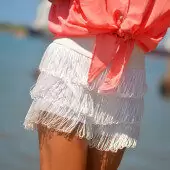 Look do Dia: Short de “Franja” e Camisa Coral!