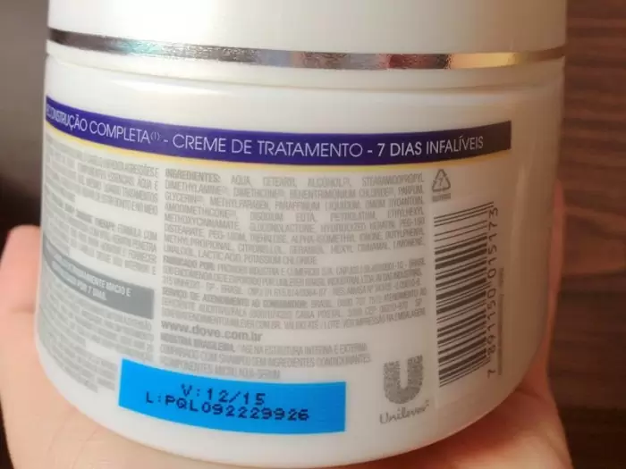 Creme de Tratamento Reconstrução Completa - Dove