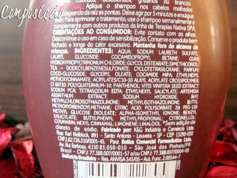 shampoo desamarelador vinoterapia nativa spa o boticário