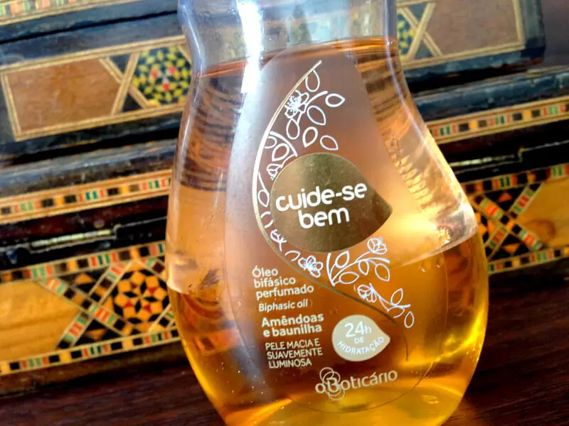 Óleo Bifásico Perfumado Amêndoas e Baunilha