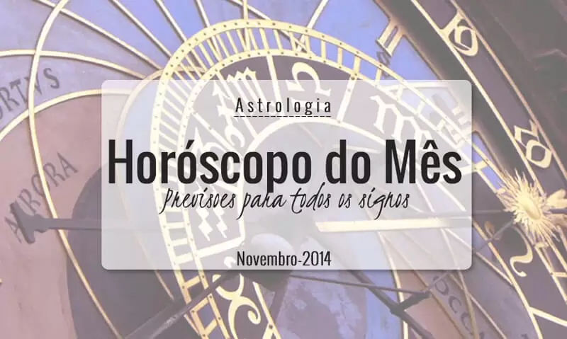horóscopo do mês novembro 2014