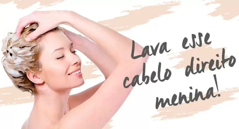 lavar o cabelo