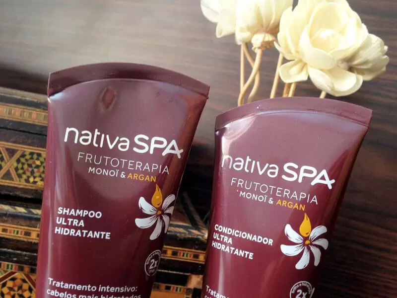 shampoo e condicionador Monoi & Argan Nativa Spa O Boticário