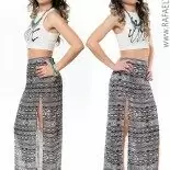 Look do Dia: Saia Longa Étnica + Top Cropped!