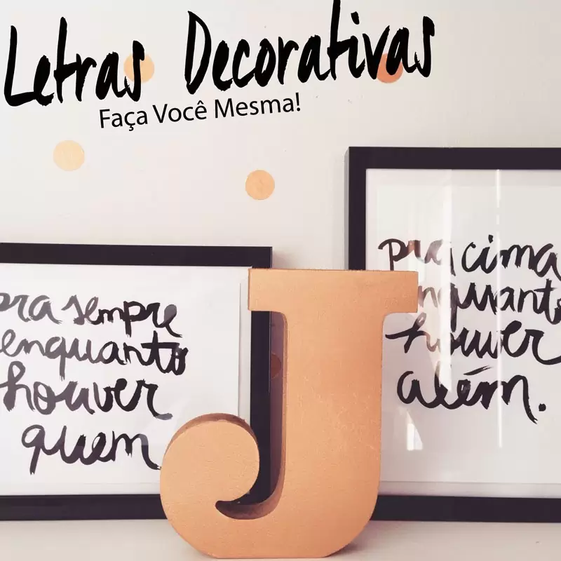 letras decorativas faça você mesma