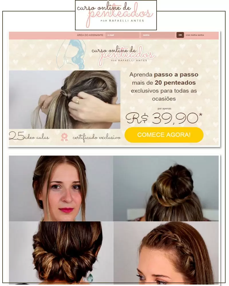 Curso de Penteados Passo a Passo