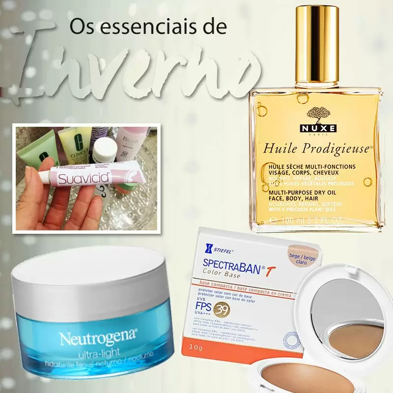 essenciais de inverno pro rosto
