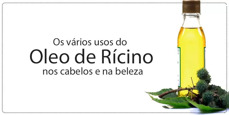 óleo de rícino no cabelo