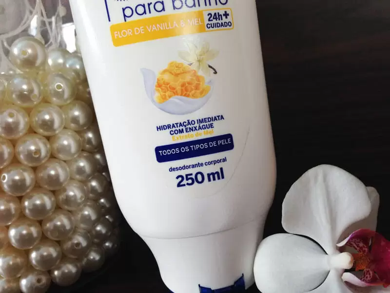 Hidratante para banho flor de vanilla & mel Nivea