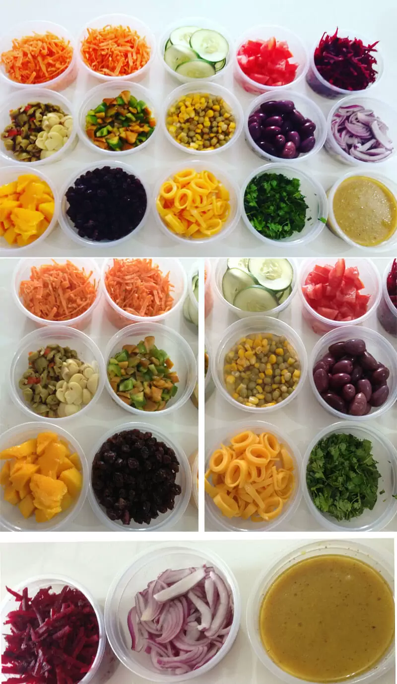 como fazer saladas