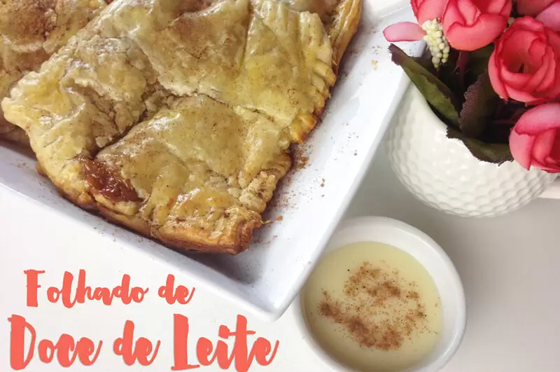 folhado de doce de leite