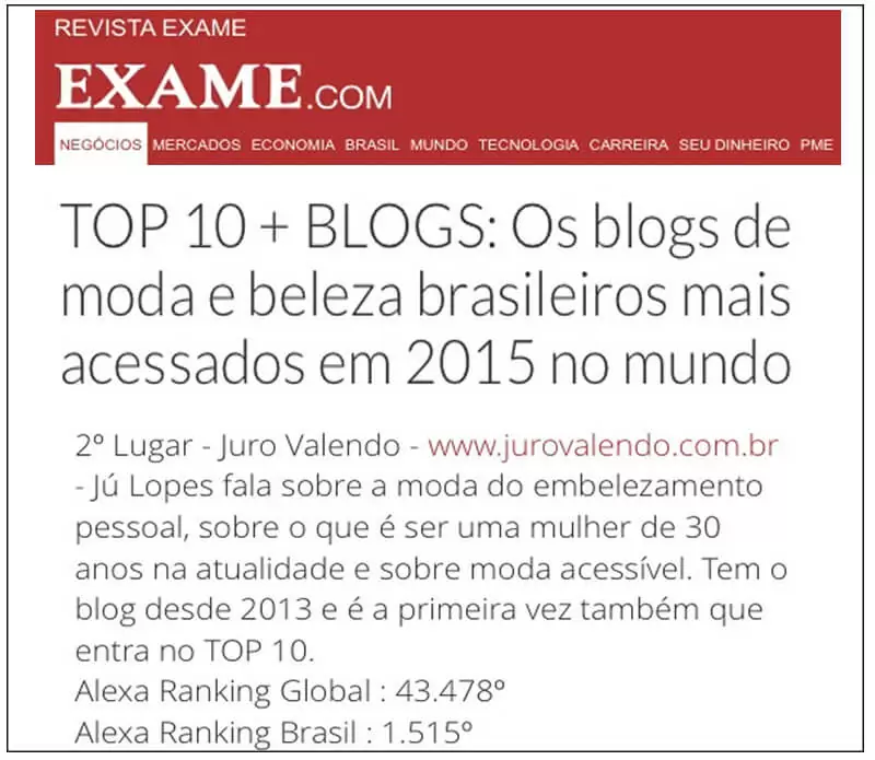 melhores blogs de beleza juro valendo blog mais acessado no mundo