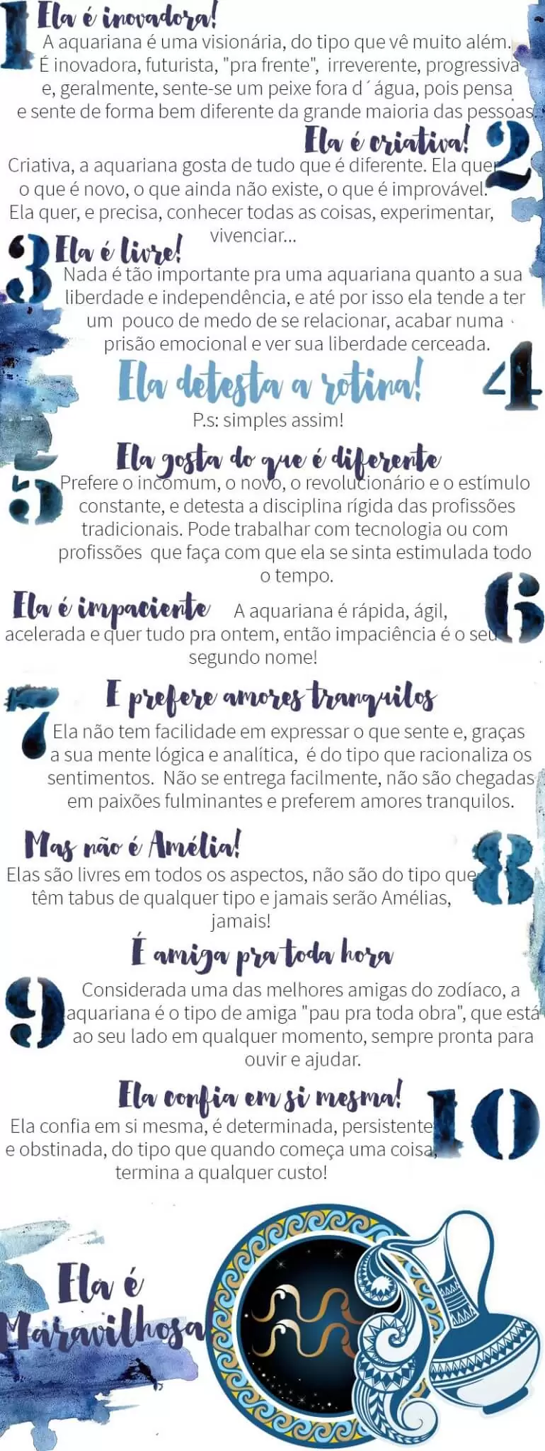 mulher de aquário