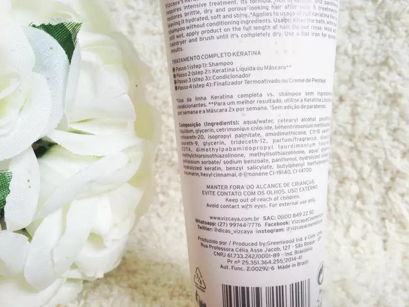  Creme Para Pentear Keratina da Vizcaya juro valendo