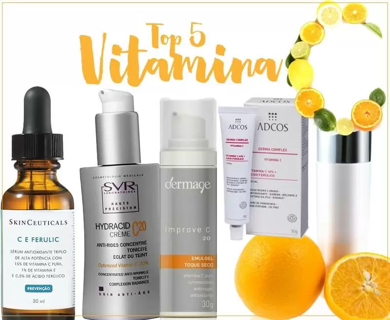 vitamina C para pele