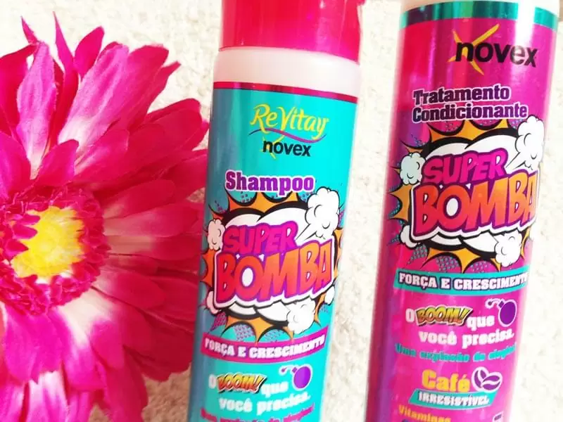 shampoo e condicionador super bomba novex embelleze