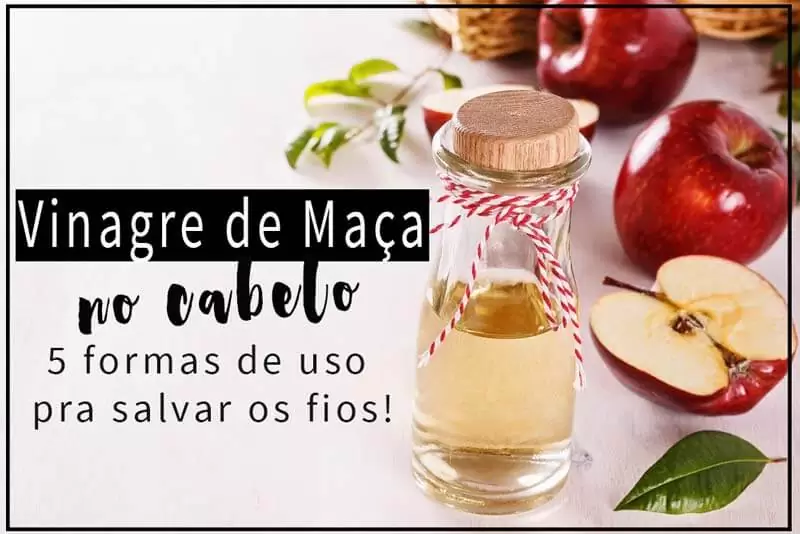 vinagre de maça no cabelo como usar