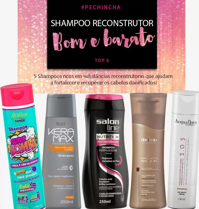 shampoo reconstrutor bom e barato juro valendo