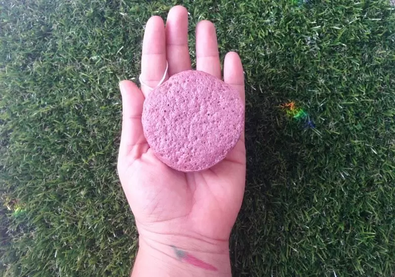 Esponja Konjac Argila Para Limpeza Facial RK By Kiss