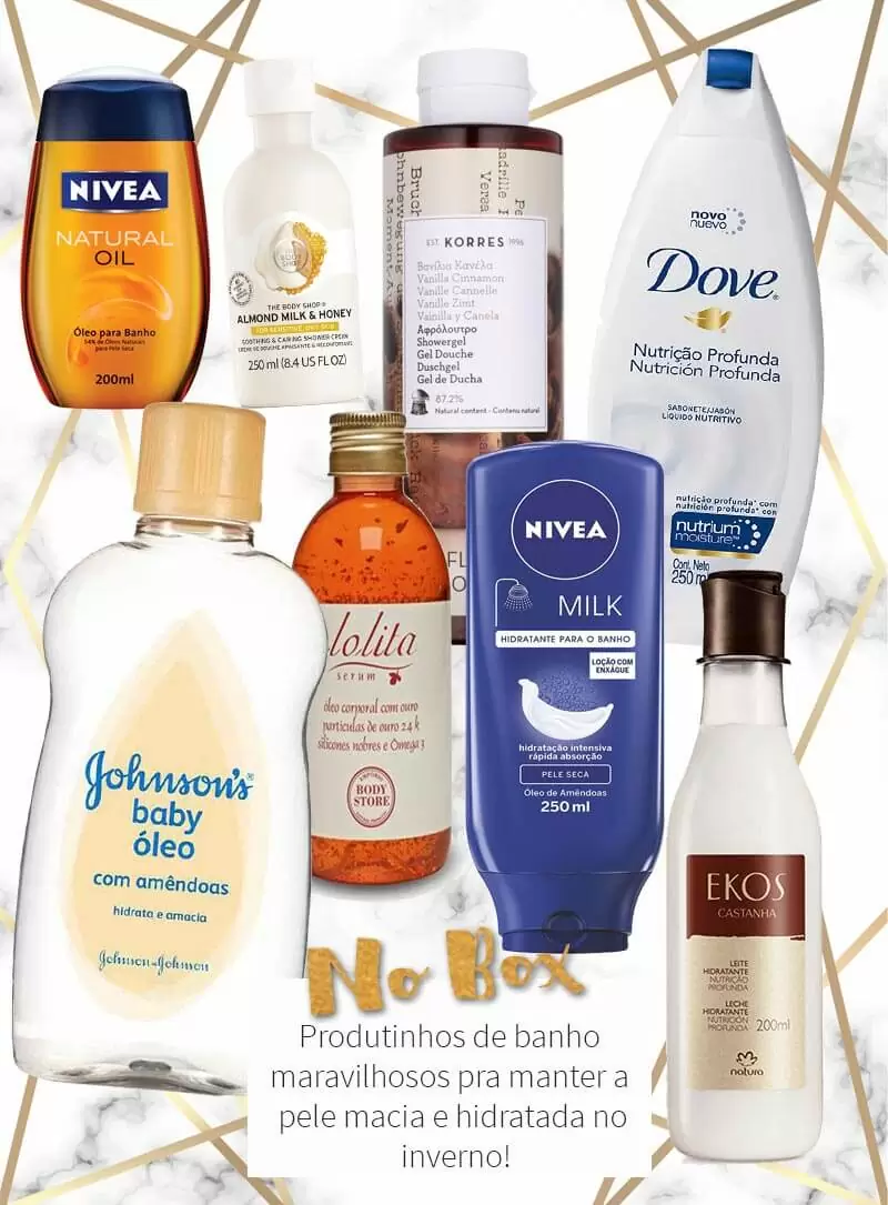 produtos para banho no inverno