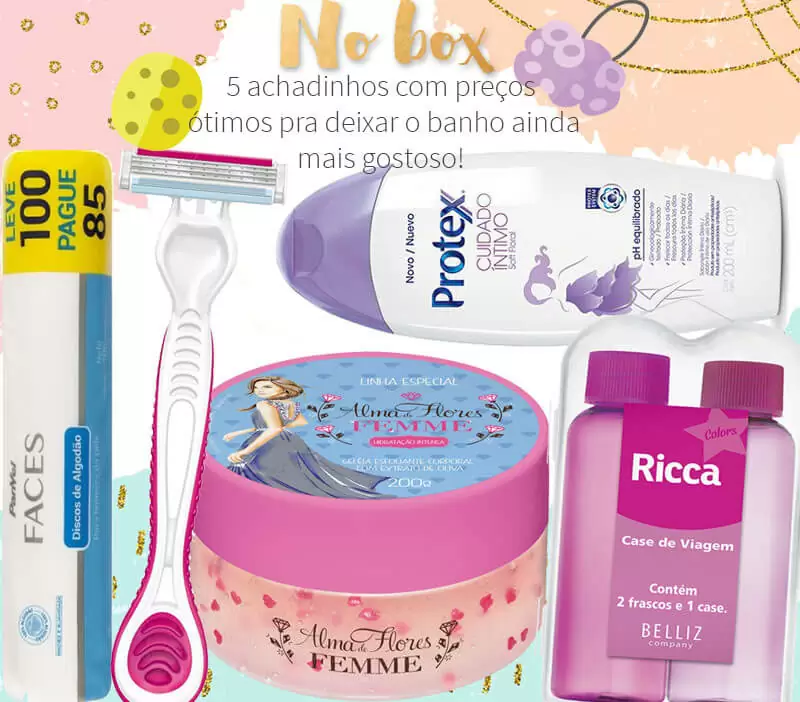 no box produtos baratos de banho
