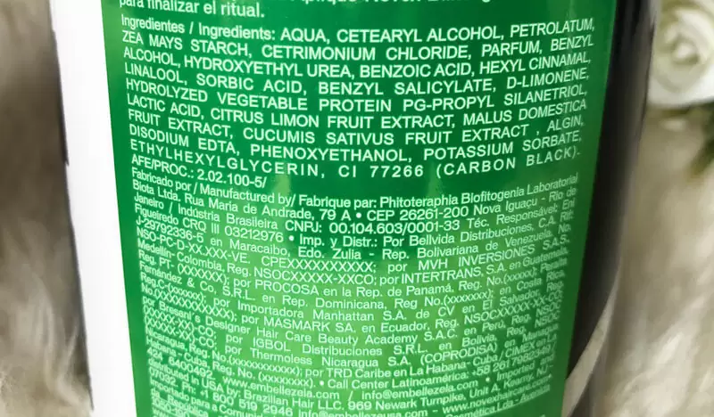 composição novex poderoso carvão