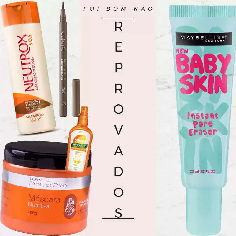 Produtos reprovados do mês