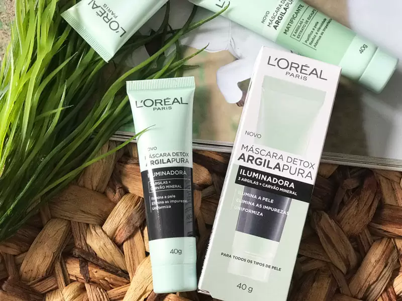 Resenha da Máscara Facial L´Oréal Detox Argila Pura Iluminadora juro valendo