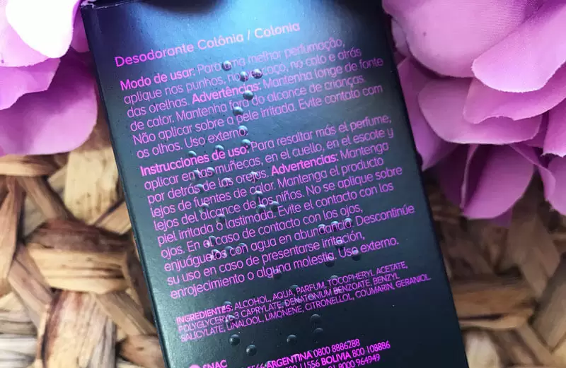 perfume toxic pink natura faces juro valendo